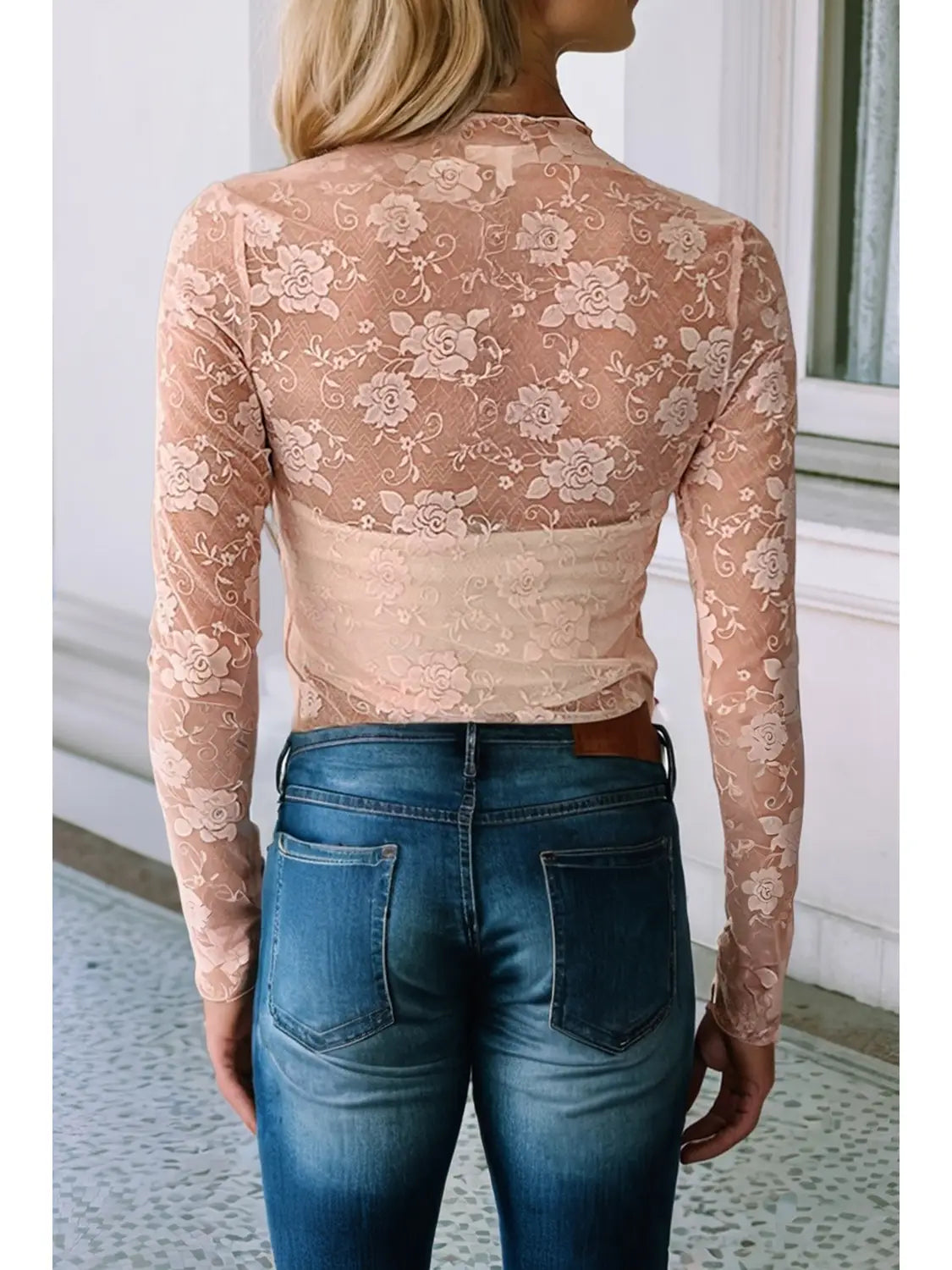 Violet Mesh Top