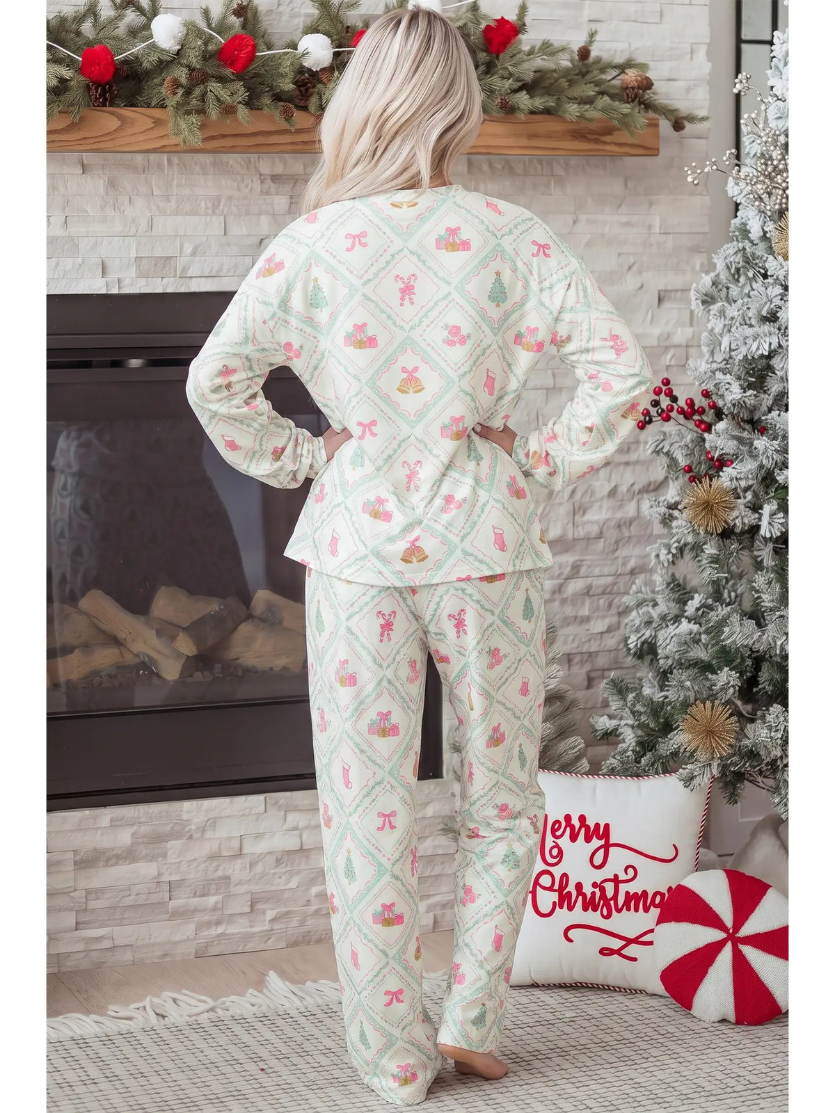 Patchwork Print Pajamas