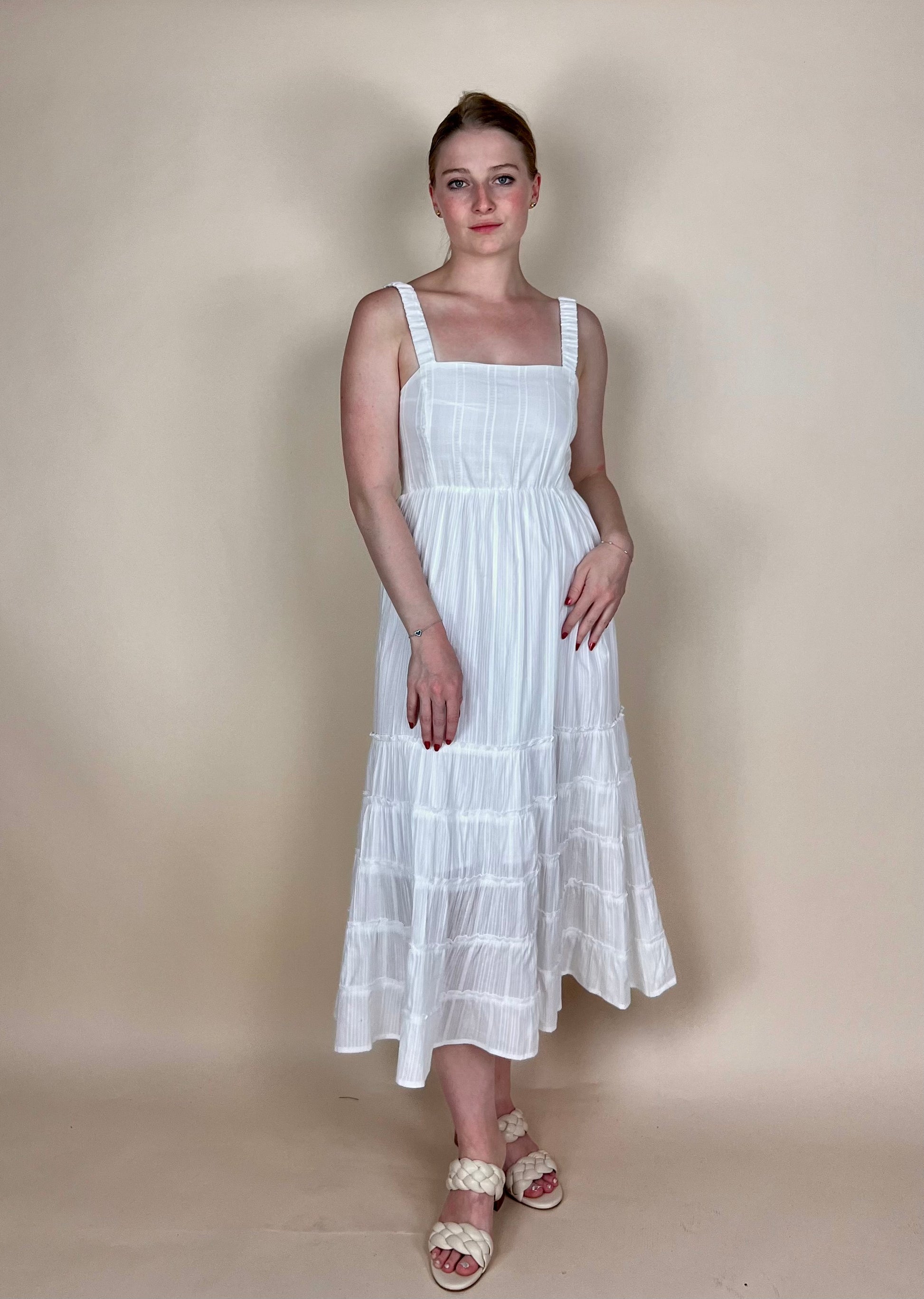 breezy midi dress Breezy Beginnings Blue Floral Midi Dress, Medium - The Mint Julep Boutique