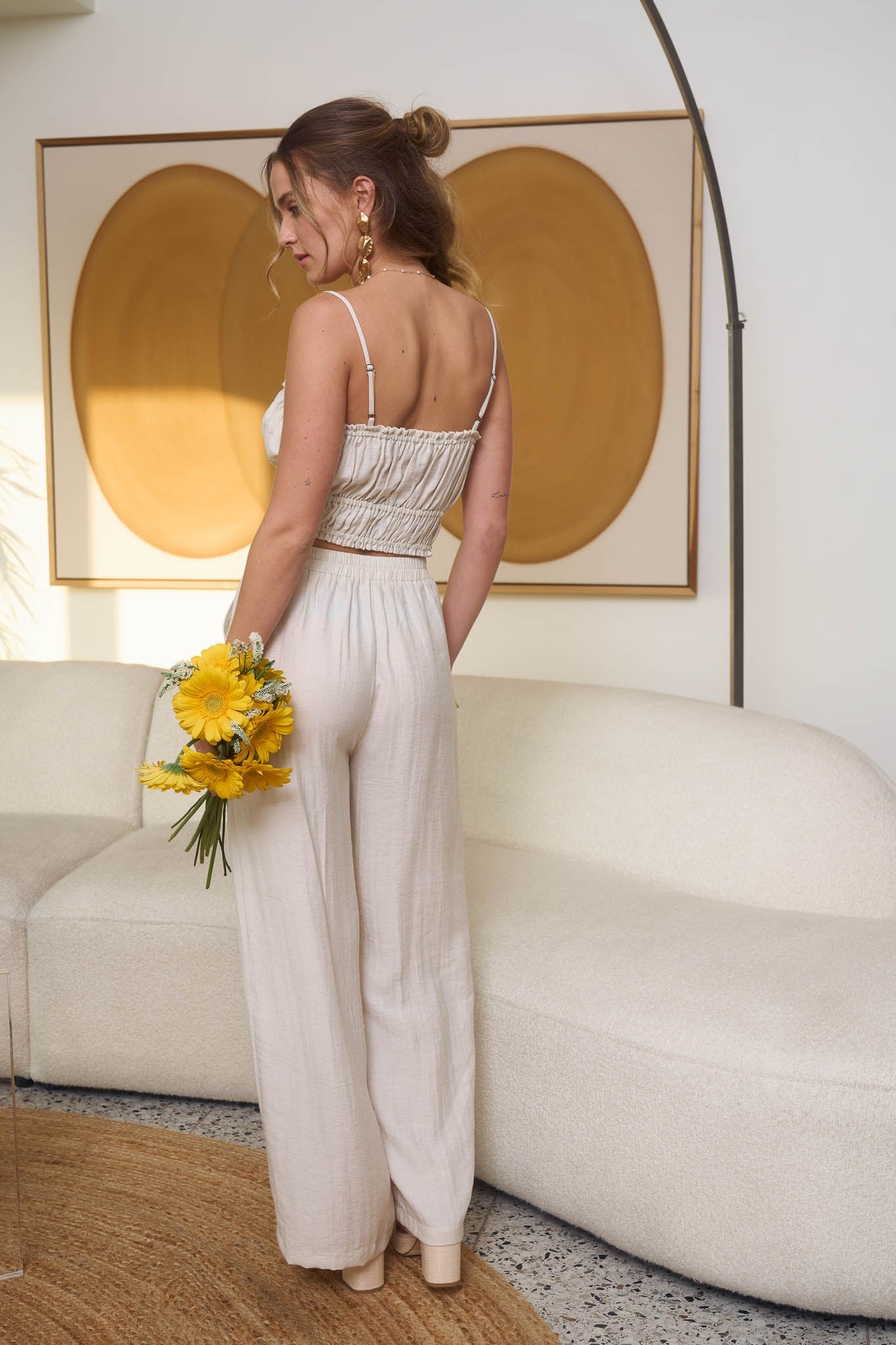 Wide Leg Linen Pants