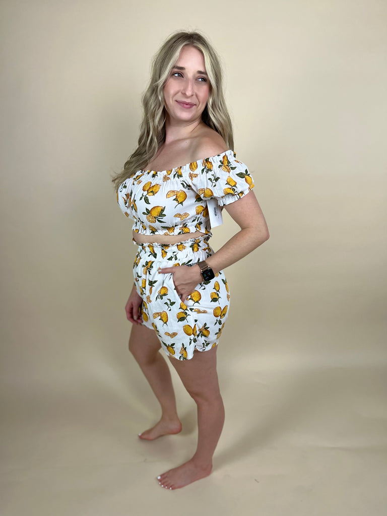 Lemon Paper Bag Shorts