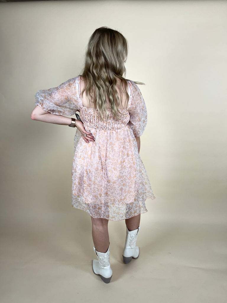 Floral Babydoll Puff Dress