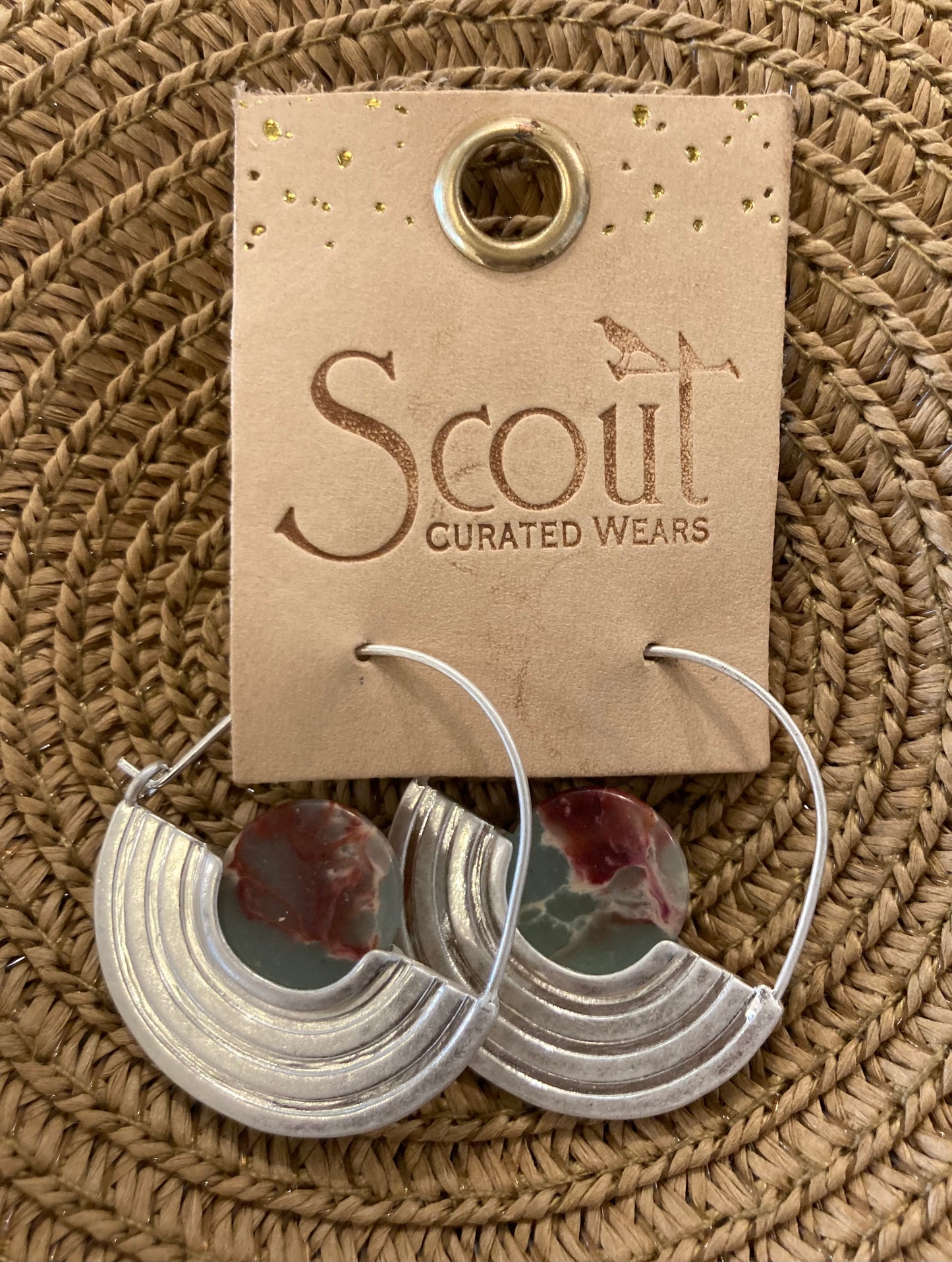 Stone Orbit Earrings